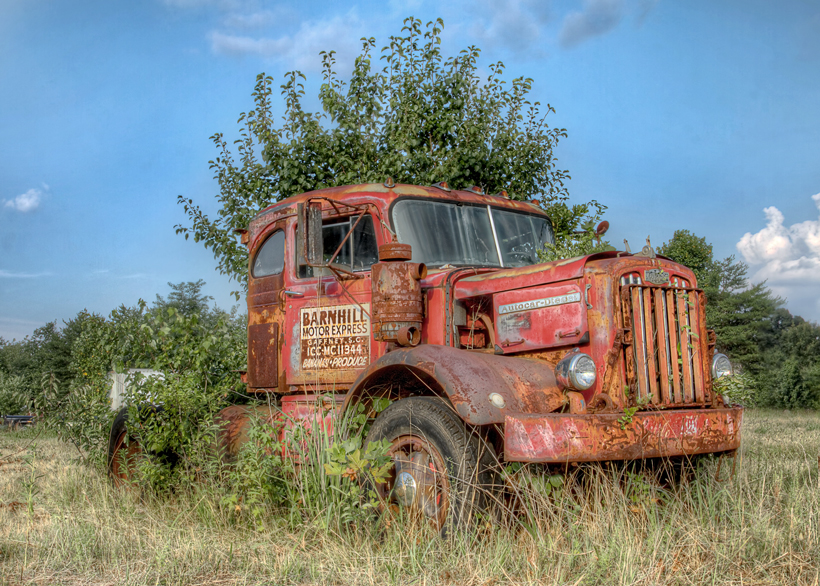 HDR, Truck, South Carolina, Grocery, Rusted